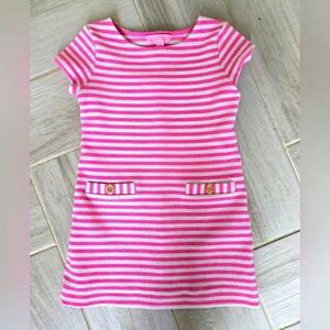 Lilly Pulitzer Pink Striped Girl size S 4/5 Dress